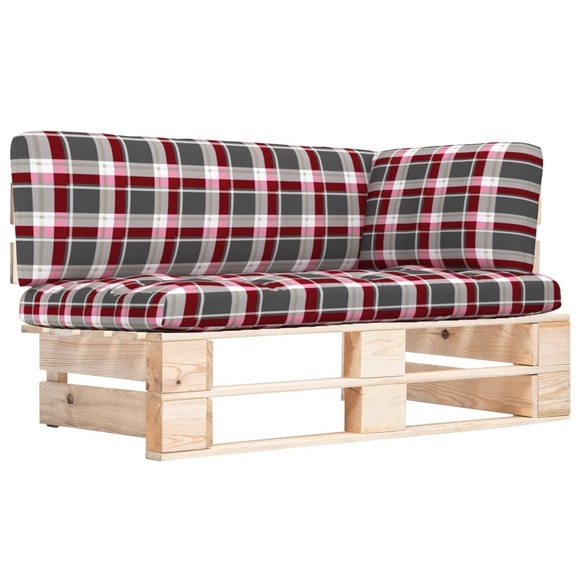 vidaXL Garten-Paletten-Ecksofa Imprägniertes Kiefernholz