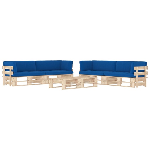 vidaXL 6-tlg. Paletten-Lounge-Set mit Kissen Kiefernholz Imprägniert
