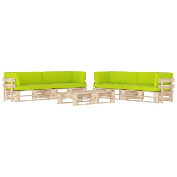 vidaXL 6-tlg. Paletten-Lounge-Set mit Kissen Kiefernholz Imprägniert