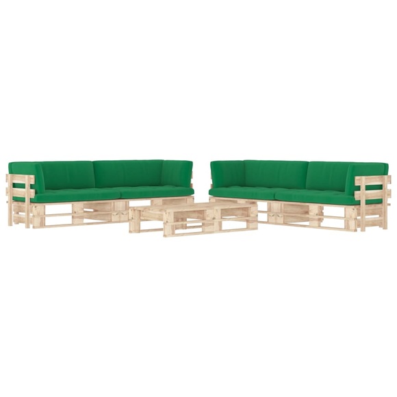 vidaXL 6-tlg. Paletten-Lounge-Set mit Kissen Kiefernholz Imprägniert