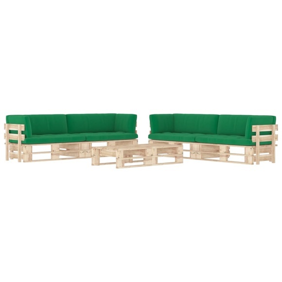 vidaXL 6-tlg. Paletten-Lounge-Set mit Kissen Kiefernholz Imprägniert