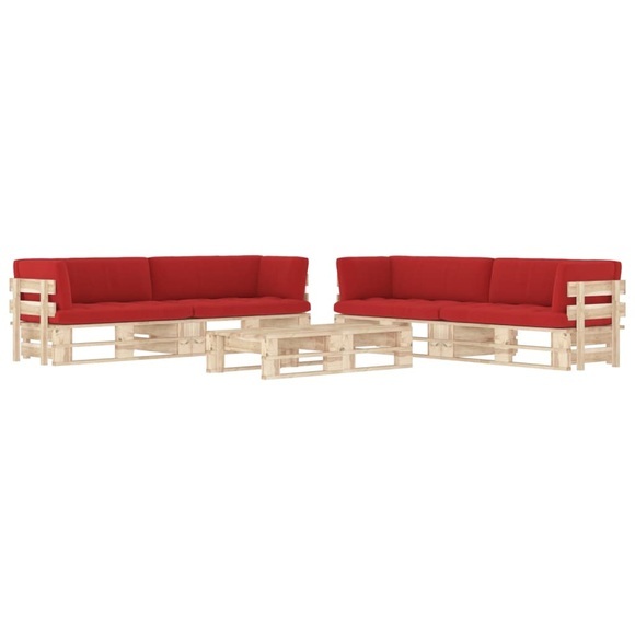 vidaXL 6-tlg. Paletten-Lounge-Set mit Kissen Kiefernholz Imprägniert