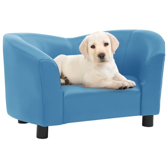 vidaXL Hundesofa Türkis 67x41x39 cm Kunstleder