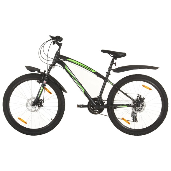 vidaXL Mountainbike 21 Gang 26 Zoll Rad 36 cm Schwarz