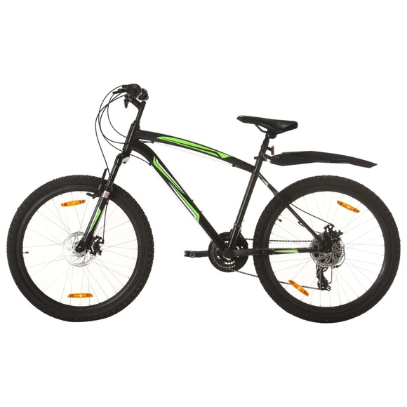 vidaXL Mountainbike 21 Gang 26 Zoll Rad 46 cm Schwarz