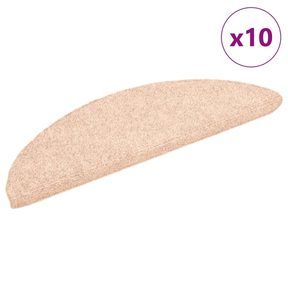vidaXL Selbstklebende Treppenmatten 10 Stk. Braun 54x16x4cm Nadelvlies