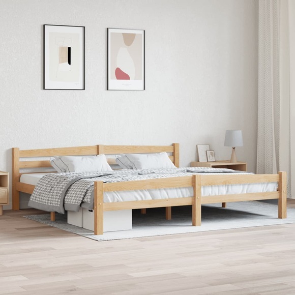vidaXL Bettgestell Massivholz Kiefer 200x200 cm