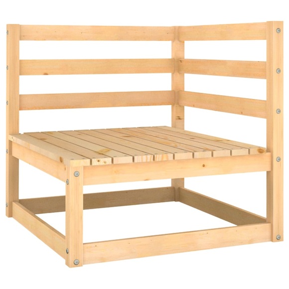 vidaXL Garten-Ecksofa Kiefer Massivholz