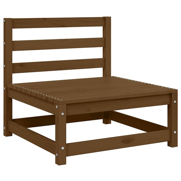 vidaXL Garten-Mittelsofa Honigbraun Massivholz Kiefer