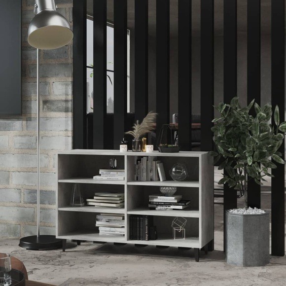 vidaXL Sideboard Betongrau 103,5x35x70 cm Spanplatte
