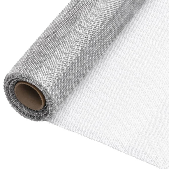 vidaXL Fliegengitter Aluminium 100x2000 cm Silbern