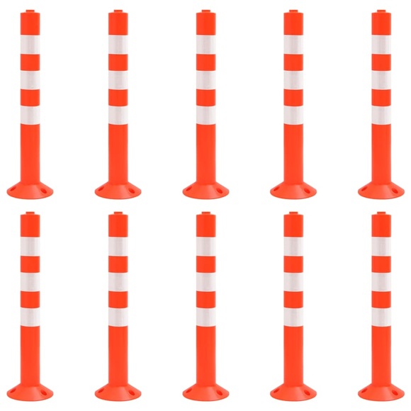 vidaXL Absperrpfosten 10 Stk. 75 cm PE