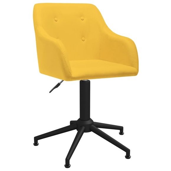 vidaXL Bürostuhl Drehbar Gelb Stoff