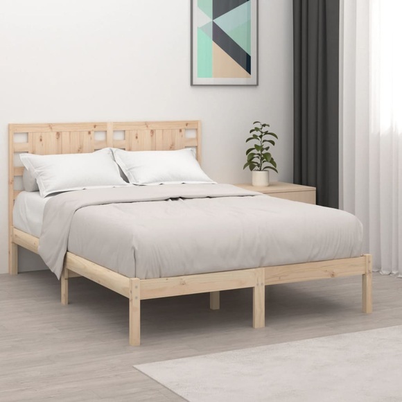 vidaXL Massivholzbett 150x200 cm 5FT King Size