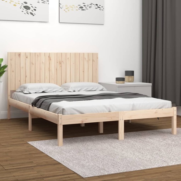vidaXL Massivholzbett 180x200 cm 6FT Super King Size