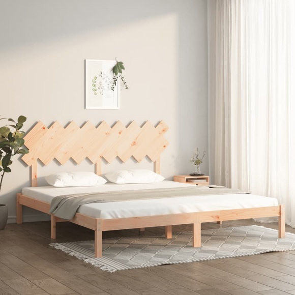 vidaXL Massivholzbett 180x200 cm 6FT Super King