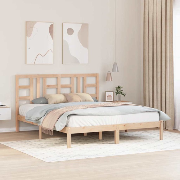 vidaXL Massivholzbett 160x200 cm