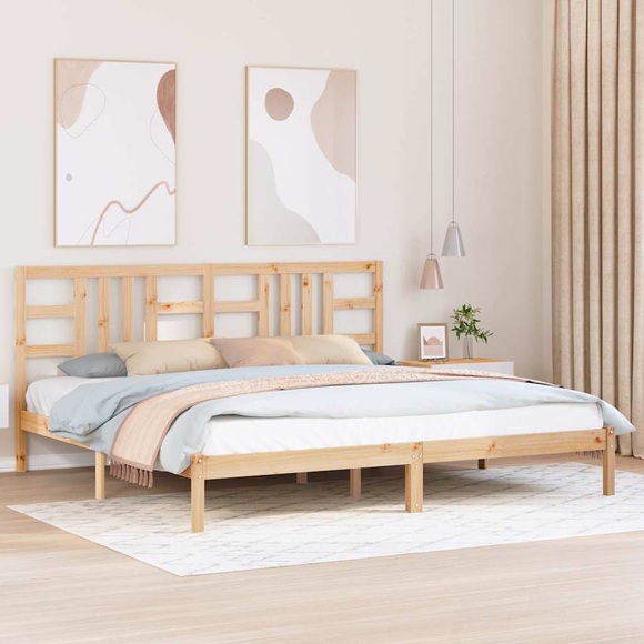 vidaXL Massivholzbett 200x200 cm