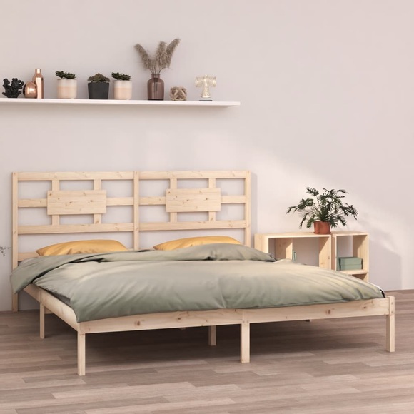 vidaXL Massivholzbett 180x200 cm 6FT Super King