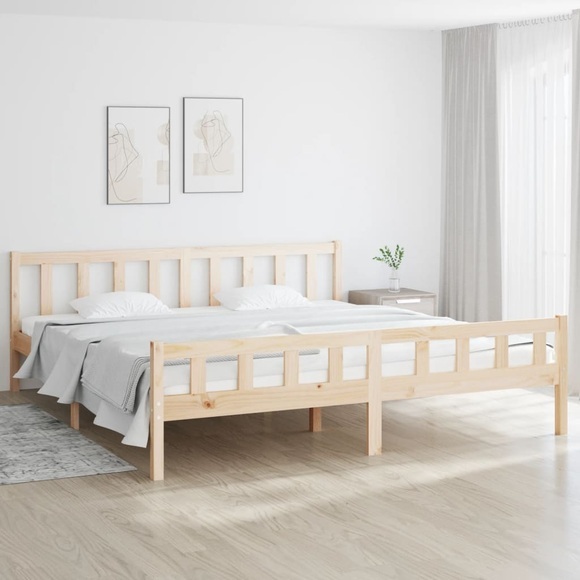 vidaXL Massivholzbett 160x200 cm
