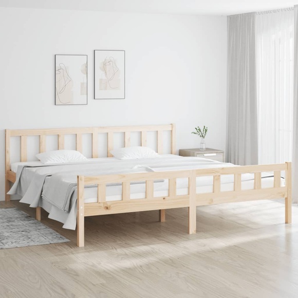 vidaXL Massivholzbett 180x200 cm 6FT Super King