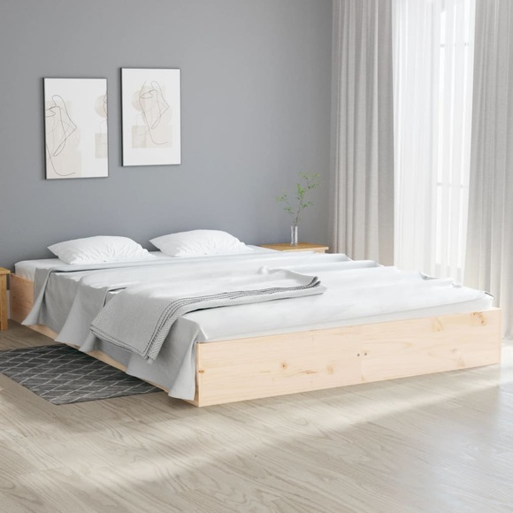 vidaXL Massivholzbett 160x200 cm