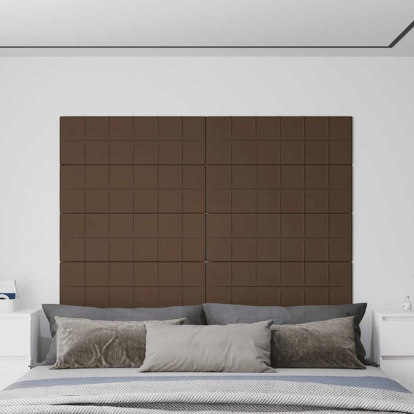 vidaXL Wandpaneele 12 Stk. Braun 90x30 cm Stoff 3,24 m²