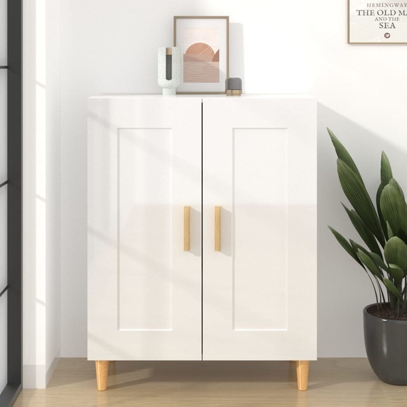 vidaXL Sideboard Hochglanz-Weiß 69,5x34x90 cm Holzwerkstoff