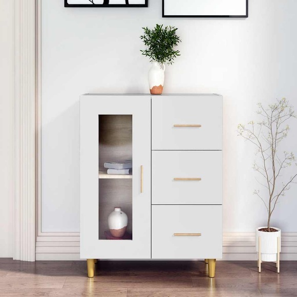 vidaXL Sideboard Weiß 69,5x34x90 cm Holzwerkstoff