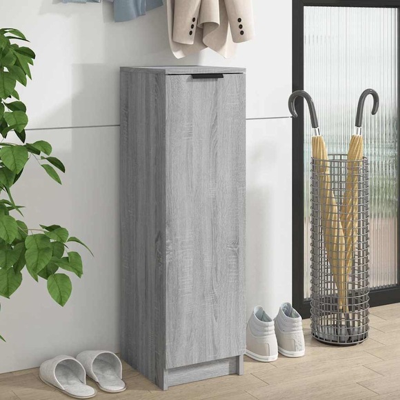 vidaXL Schuhschrank Grau Sonoma 30x35x100 cm Holzwerkstoff