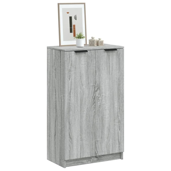 vidaXL Schuhschrank Grau Sonoma 59x35x100 cm Holzwerkstoff