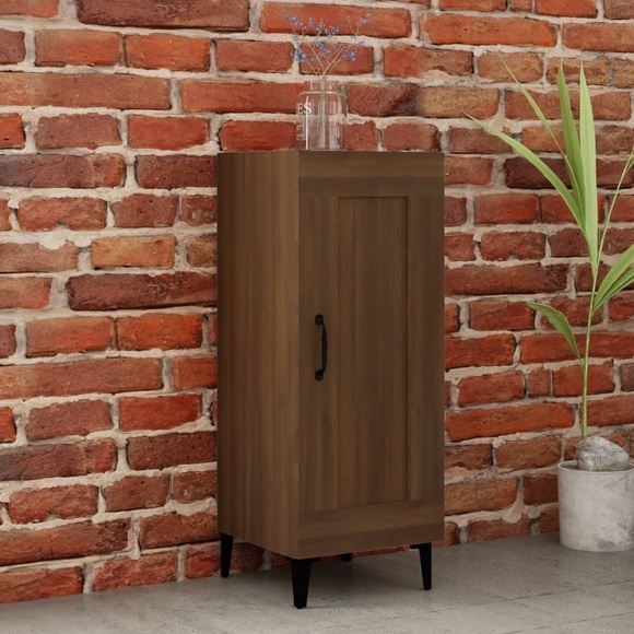 vidaXL Sideboard Braun Eichen-Optik 34,5x34x90 cm Holzwerkstoff