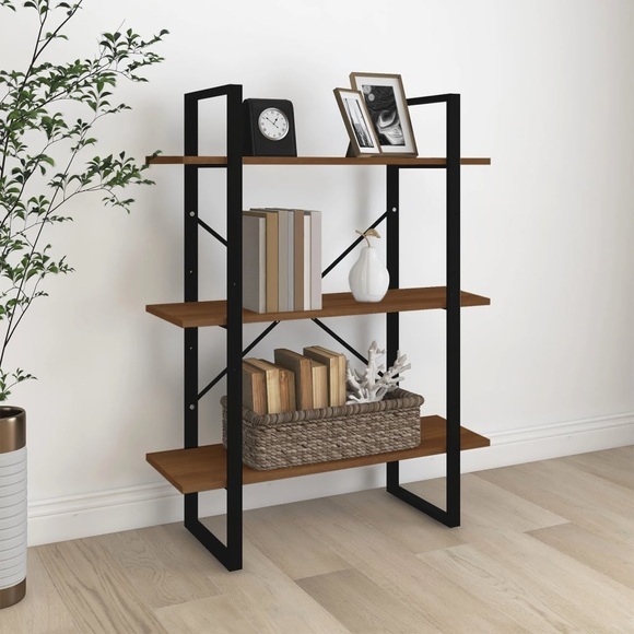 vidaXL Bücherregal Braun Eichen-Optik 80x30x105 cm Holzwerkstoff