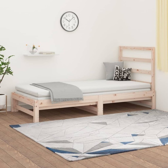 vidaXL Tagesbett Ausziehbar 2x(90x200) cm Massivholz Kiefer