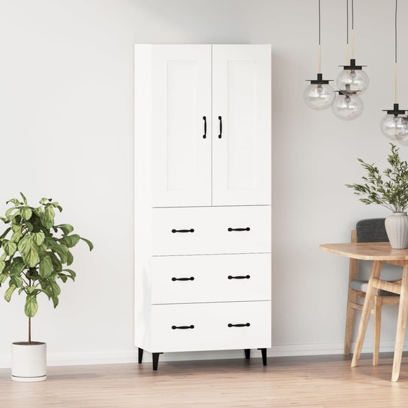 vidaXL Highboard Weiß Holzwerkstoff