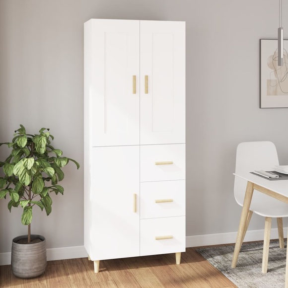 vidaXL Highboard Weiß Holzwerkstoff