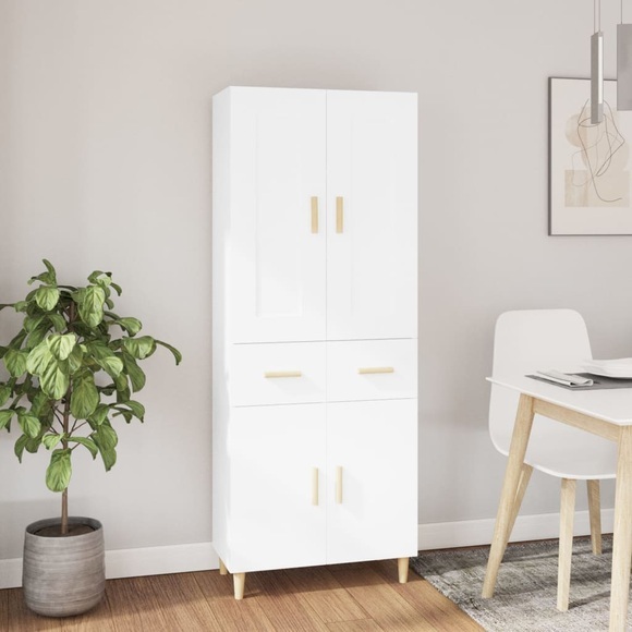 vidaXL Highboard Weiß Holzwerkstoff