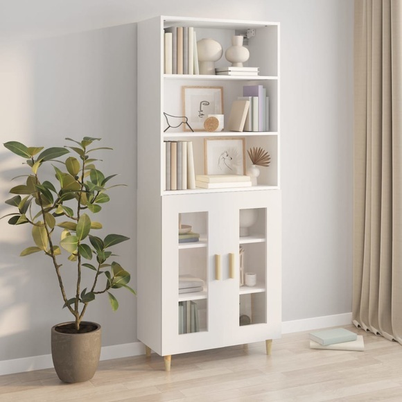 vidaXL Highboard Weiß Holzwerkstoff