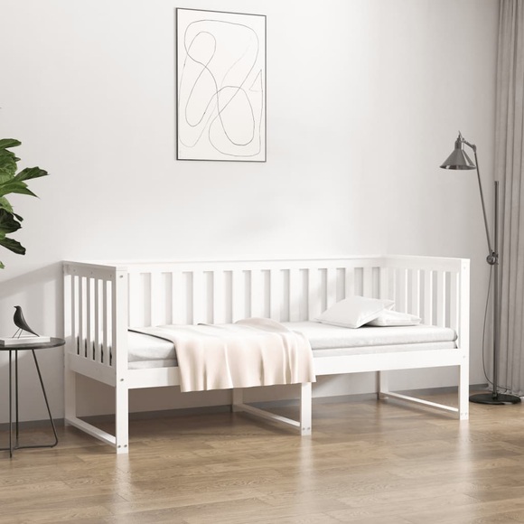 vidaXL Tagesbett Weiß 75x190 cm Massivholz Kiefer