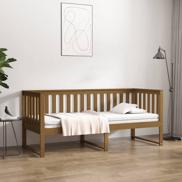 vidaXL Tagesbett Honigbraun 75x190 cm Massivholz Kiefer