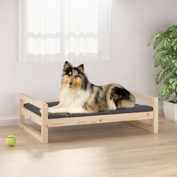 vidaXL Hundebett 95,5x65,5x28 cm Massivholz Kiefer