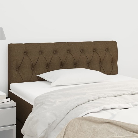 vidaXL Kopfteil Dunkelbraun 100x7x78/88 cm Stoff