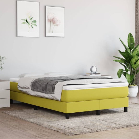 vidaXL Taschenfederkernmatratze Grün 120x200x20 cm Stoff