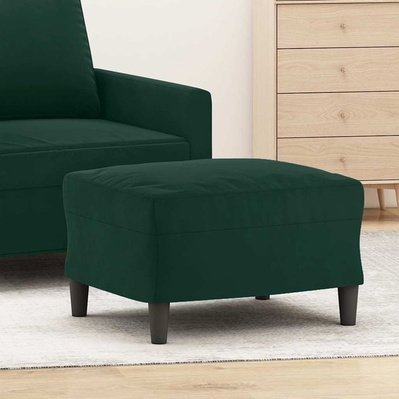 vidaXL Fußhocker Dunkelgrün 60x50x41 cm Samt