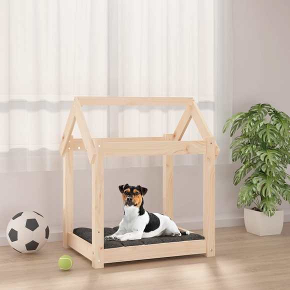 vidaXL Hundebett 61x50x70 cm Massivholz Kiefer