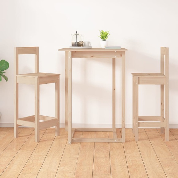 vidaXL Barstühle 2 Stk. 40x41,5x112 cm Massivholz Kiefer