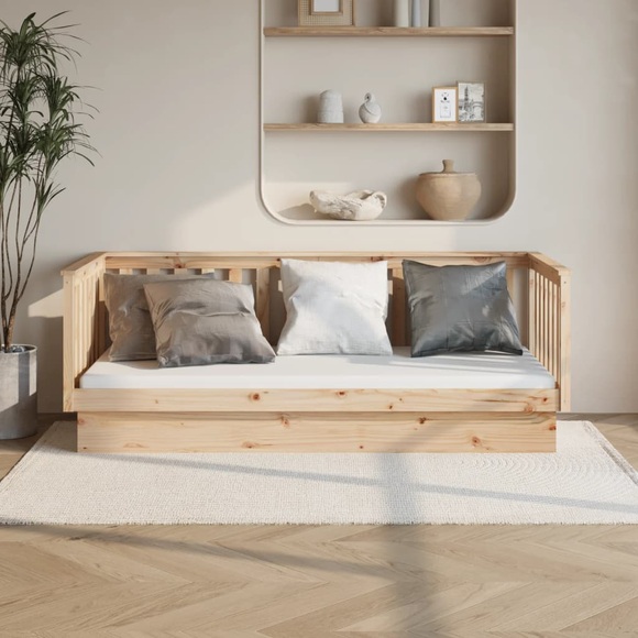 vidaXL Tagesbett 100x200 cm Massivholz Kiefer