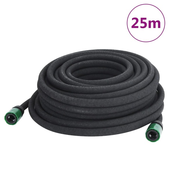 vidaXL Tropfschlauch Schwarz 0,6