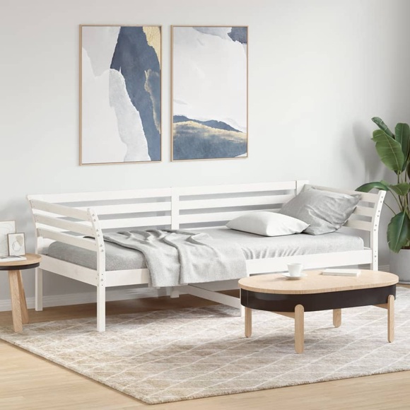 vidaXL Tagesbett Weiß 80x200 cm Massivholz Kiefer