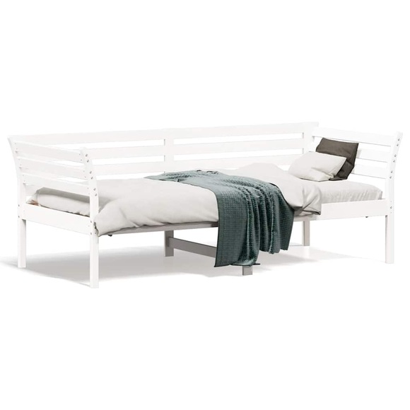 vidaXL Tagesbett Weiß 75x190 cm Massivholz Kiefer